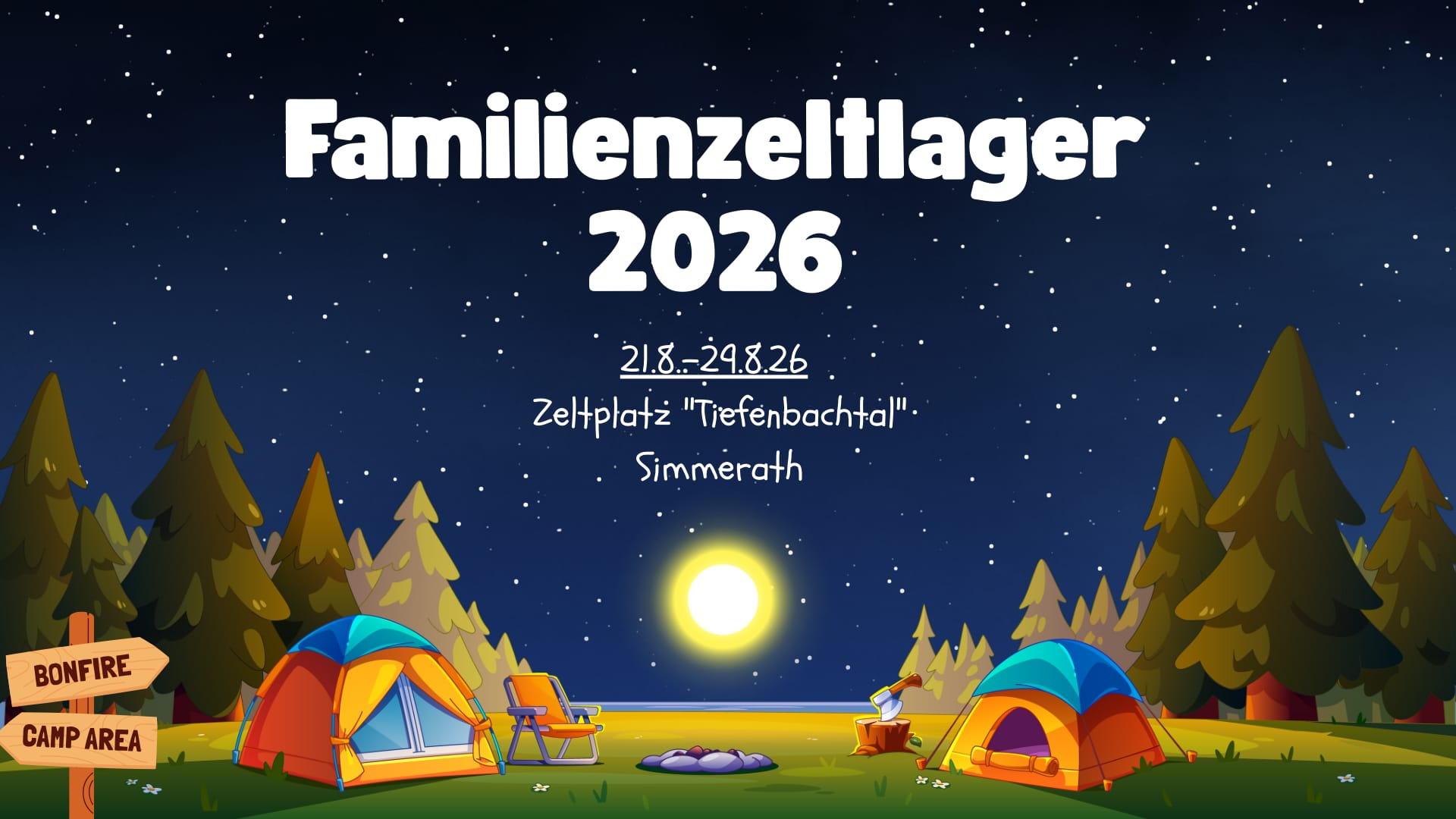 Fam Zeltlager 2026 Grafik